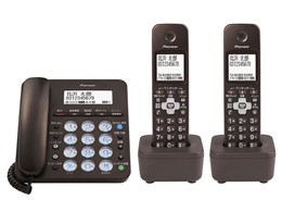 ☆PIONEER / パイオニア コードレス電話機（子機2台）TF-SA36W(BR