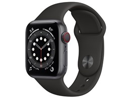 ★アップル / APPLE Apple Watch Series 6 GPS+Cellularモデル 40mm M06P3J/A [ブラックスポーツバンド]
