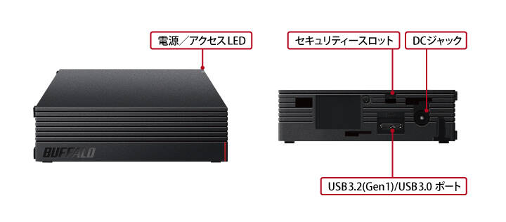 ☆バッファロー 外付け ハードディスク HD-EDS4U3-BE [容量：4TB