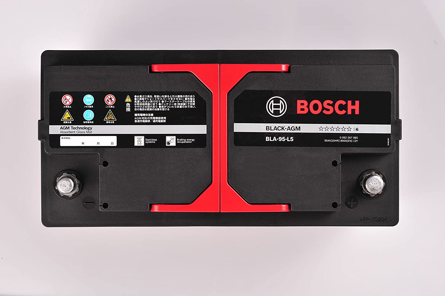 ☆BOSCH (ボッシュ) 国産車・輸入車バッテリー BLACK-AGM BLA-95-L5 ...